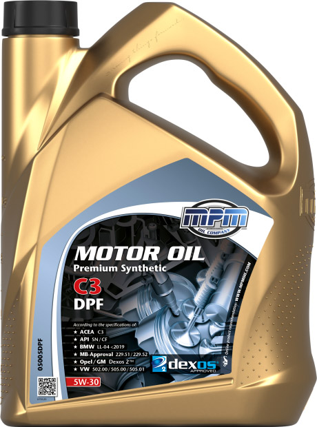 

Моторное масло MPM Premium Synthetic C3 DPF 5W-30 синтетическое 05005DPF