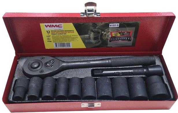 

Набор торцевых головок и комплектующих WMC Tools 4122-5 10 шт. 1/2"