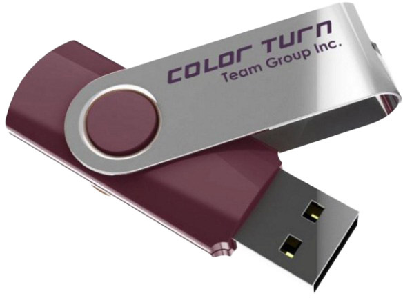 

Флешка Team Group E902 Color Turn USB 2.0 Brown 64 ГБ TE90264GP01