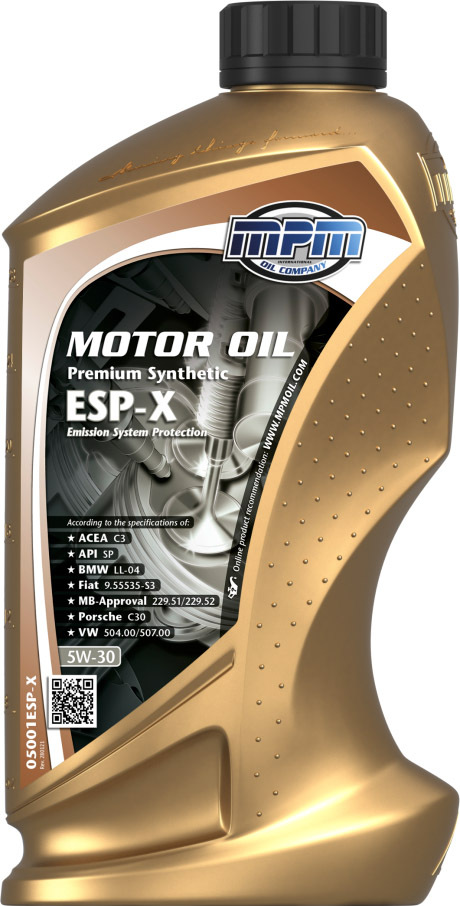 

Моторное масло MPM Premium Synthetic ESP-X 5W-30 синтетическое 05020ESP-X