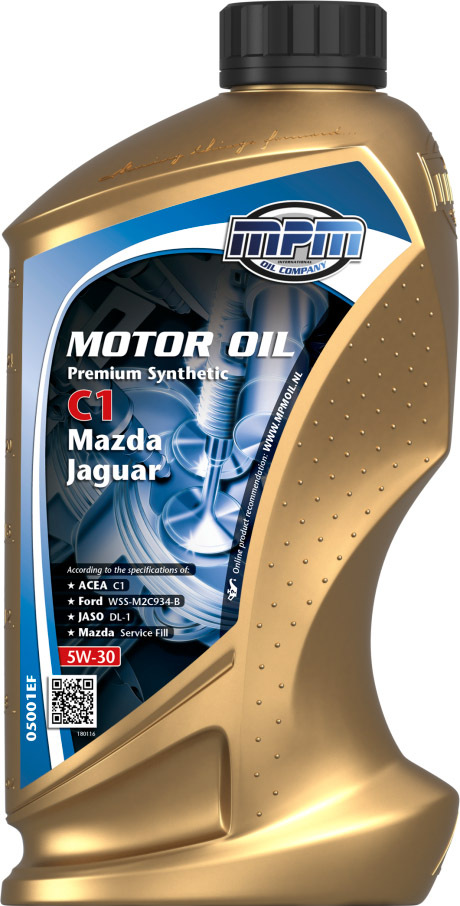 

Моторное масло MPM Premium Synthetic C1 Mazda / Jaguar 5W-30 синтетическое 05005EF