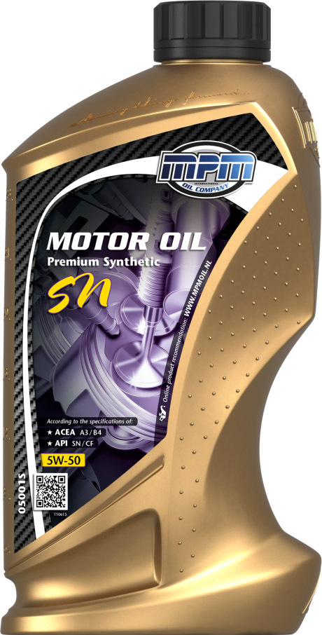 

Моторное масло MPM Premium Synthetic SN 5W-50 синтетическое 05001S