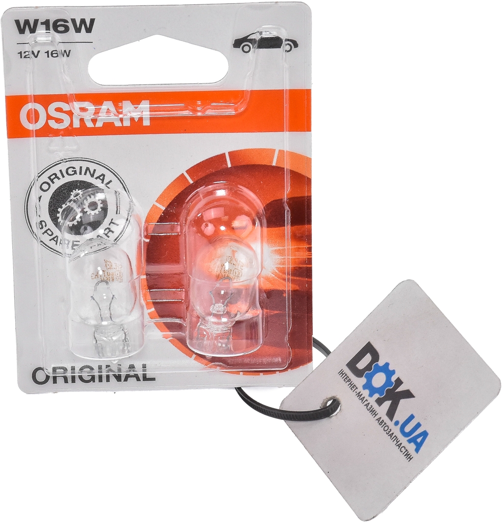 

Автолампа Osram 92102B Original W16W W2,1x9,5d 16 W прозрачная