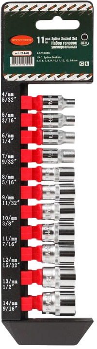 

Набор торцевых головок Rockforce RF-2144Q 11 шт.