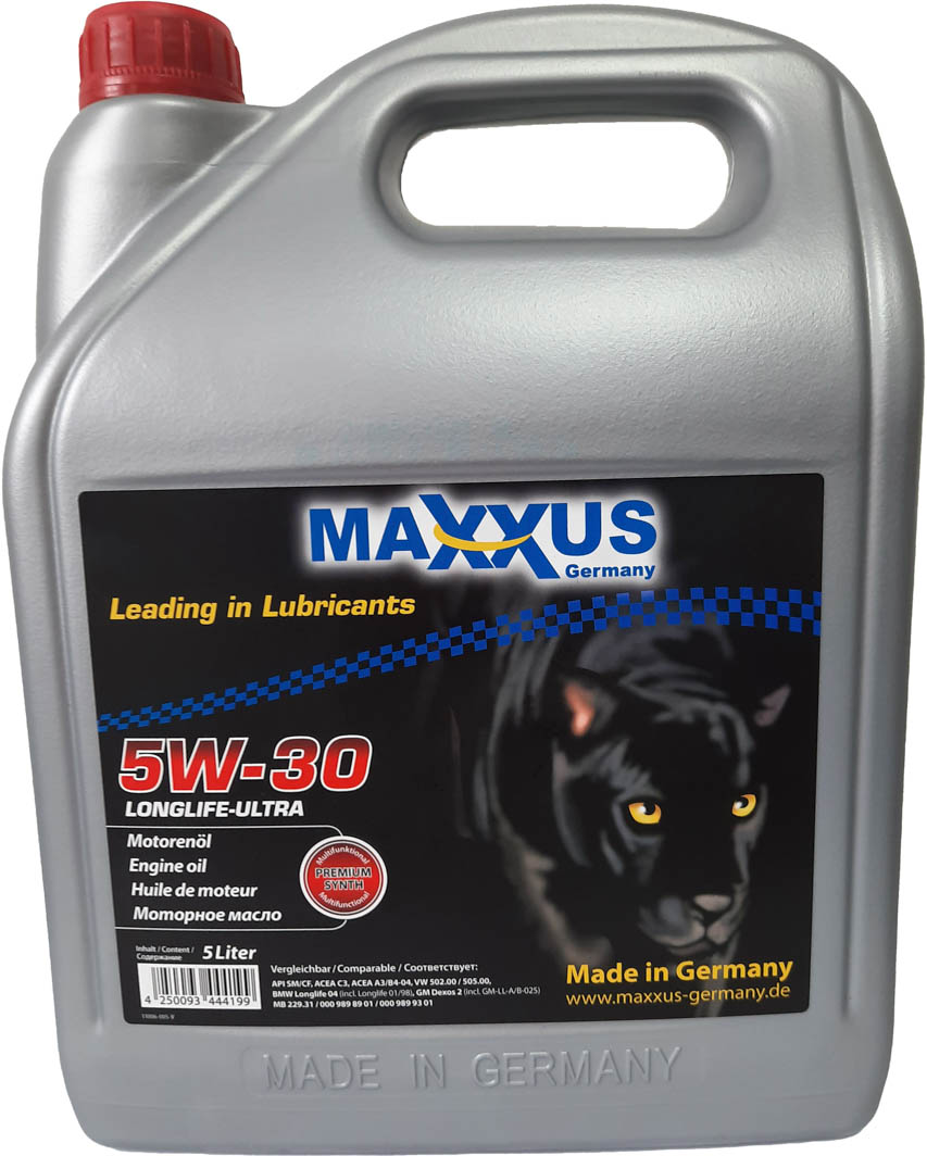 

Моторное масло Maxxus LongLife-Ultra 5W-30 синтетическое 5w30ultra005