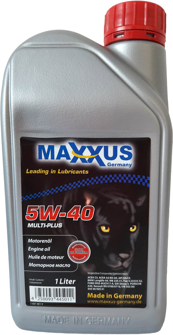 

Моторное масло Maxxus Multi-Plus 5W-40 синтетическое 5w40multiplus001