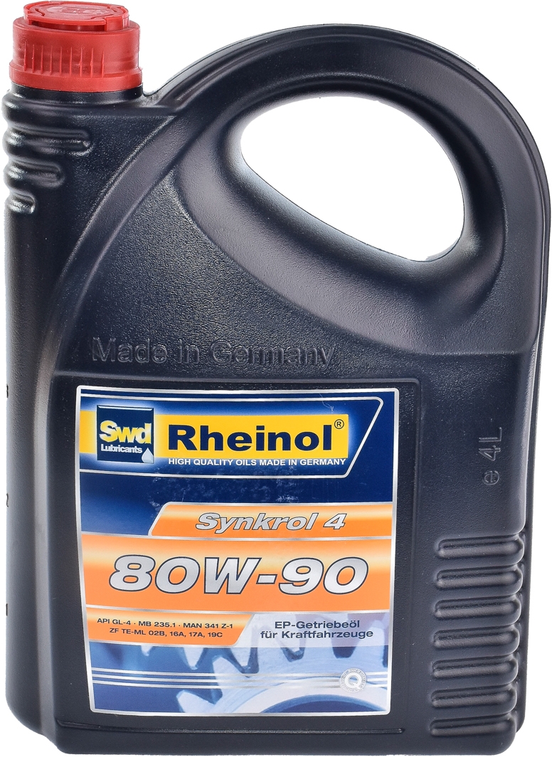 

Трансмиссионное масло SWD Rheinol Synkrol 4 GL-4 80W-90 полусинтетическое 32525480