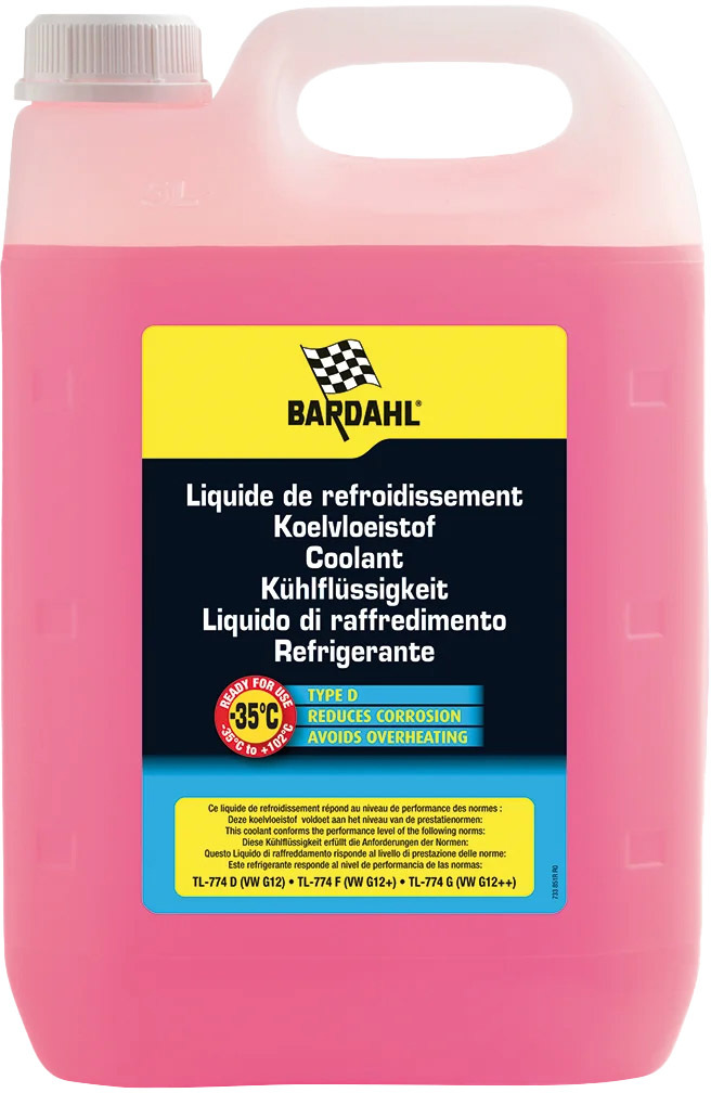 

Готовый антифриз Bardahl Liquide De Refroidissement Rouge G12+ красный -35 °C 8513