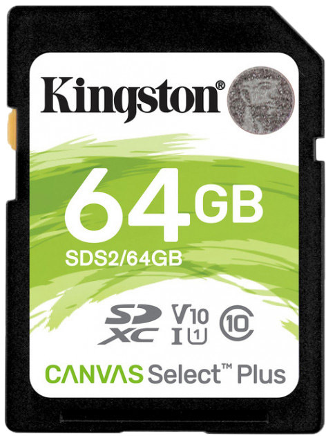 

Карта памяти Kingston Canvas Select Plus SDXC 64 ГБ SDS2/64GB