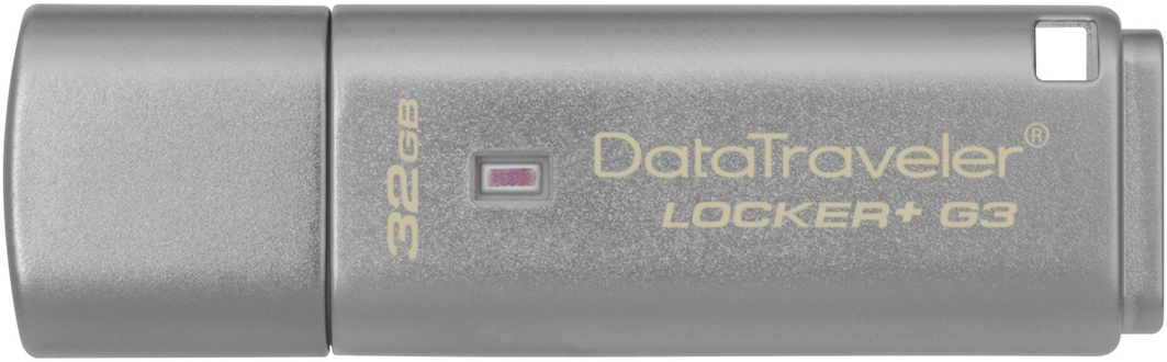 

Флешка Kingston DataTraveler Locker+ G3 32 ГБ DTLPG332GB