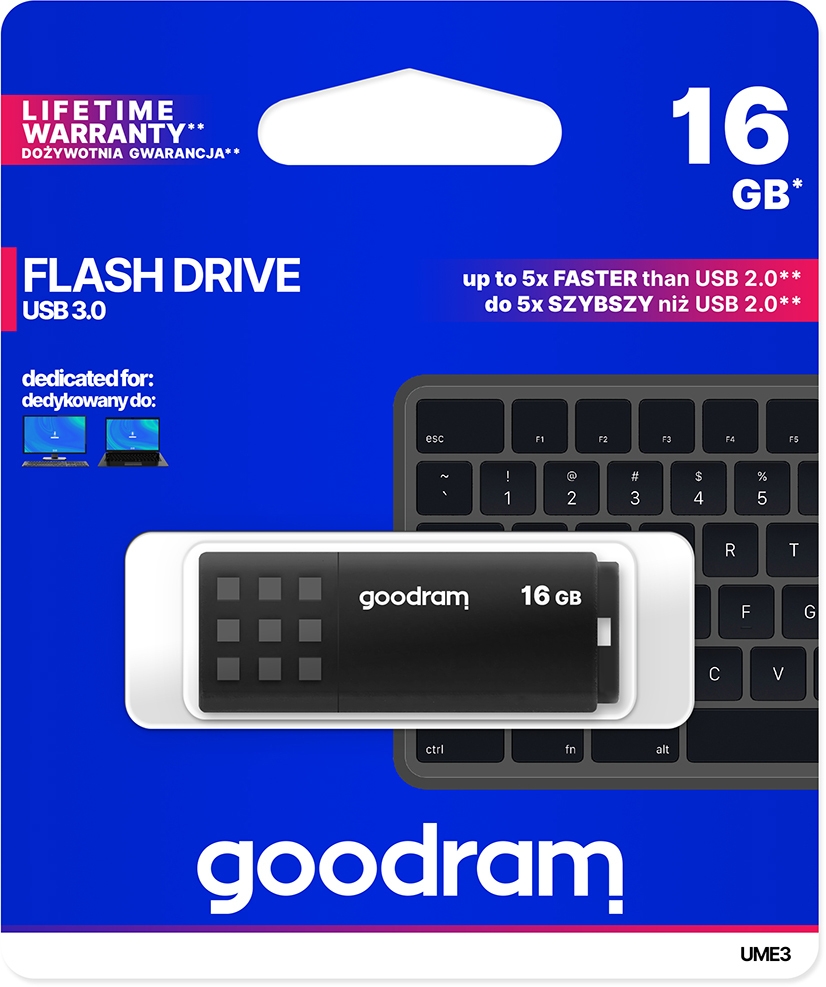 

Флешка Goodram UME3 Black 16 ГБ UME3-0160K0R11