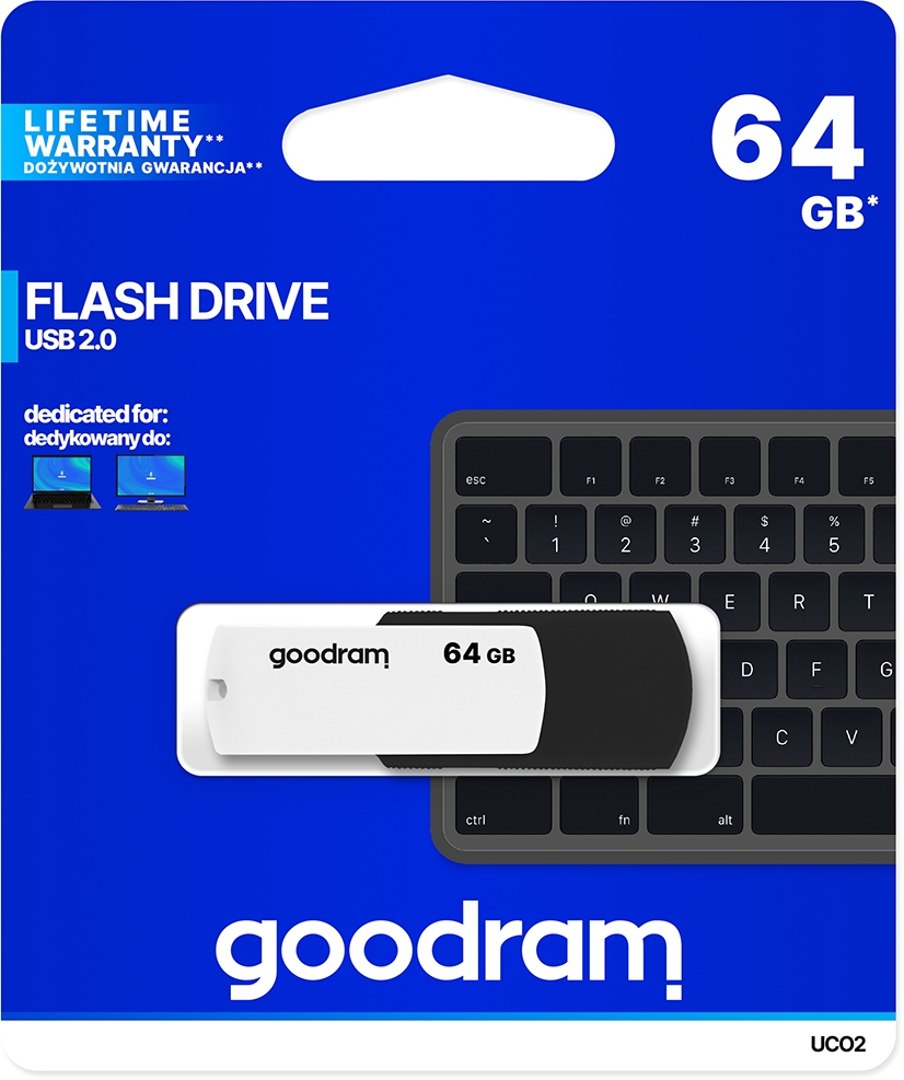 

Флешка Goodram UCO2 64 ГБ UCO2-0640KWR11