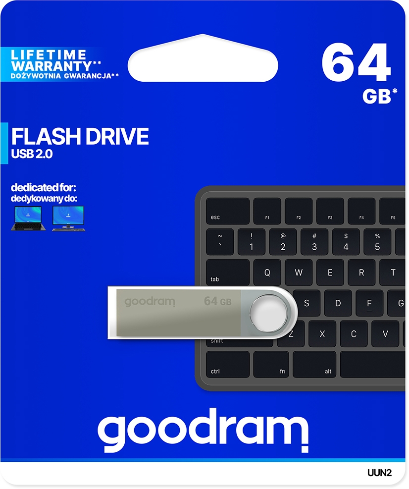 

Флешка Goodram UUN2 64 ГБ UUN2-0640S0R11