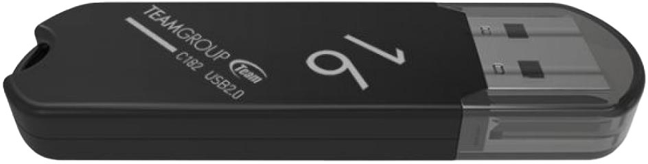 

Флешка Team Group C182 Black 16 ГБ TC18216GB01