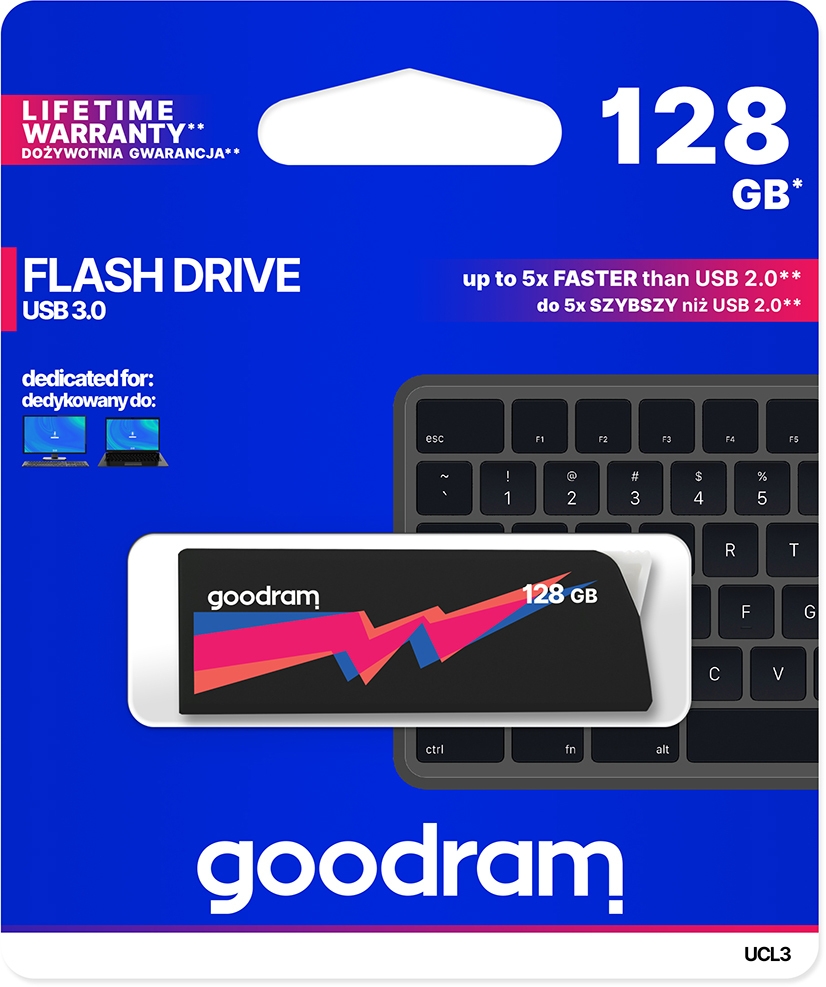 

Флешка Goodram UCL3 128 ГБ UCL3-1280K0R11
