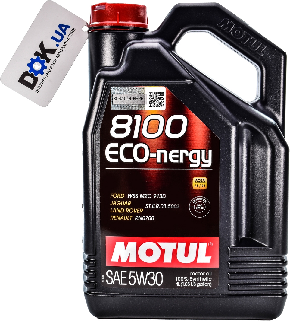 

Моторное масло Motul 8100 Eco-Nergy 5W-30 синтетическое 812307