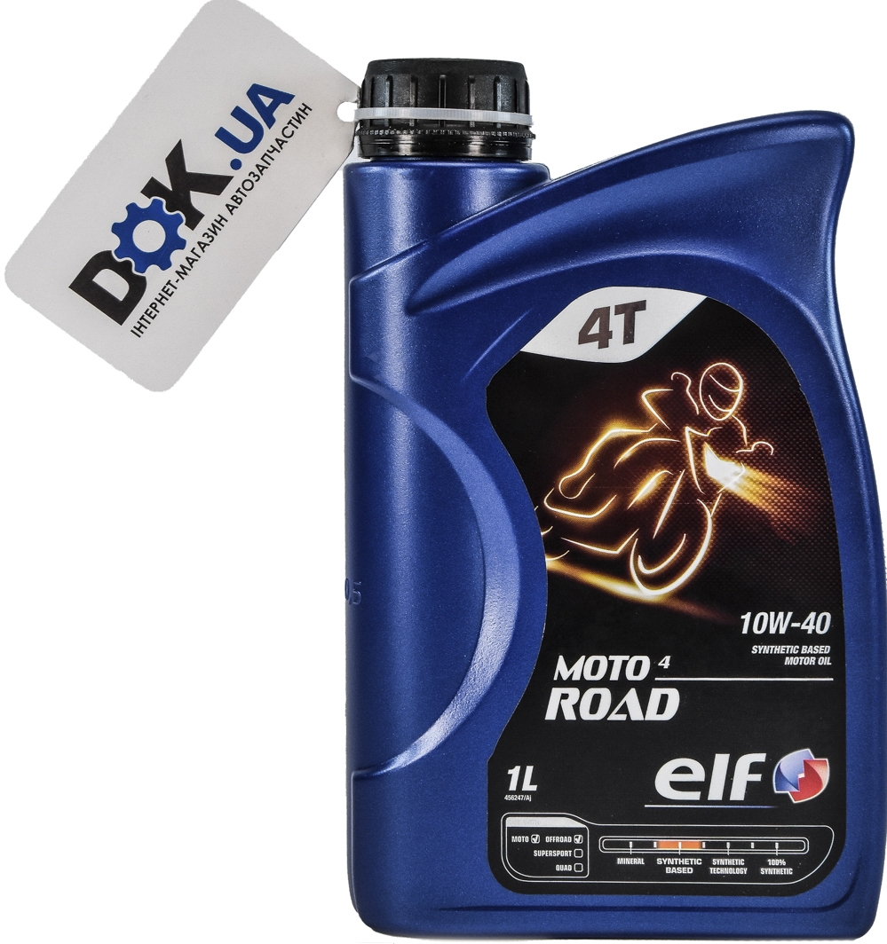 

Моторное масло 4T Elf Moto Road 10W-40 полусинтетическое 213957