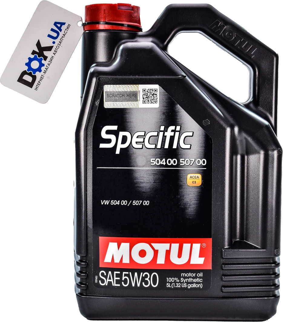 

Моторное масло Motul Specific 504.00-507.00 5W-30 синтетическое 838751