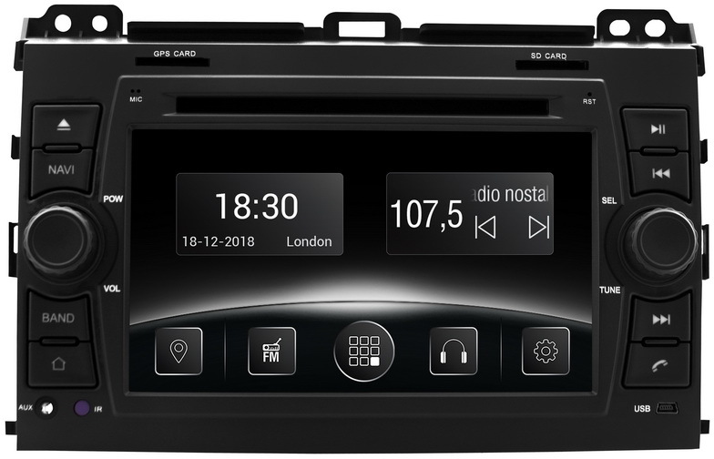 

Штатная магнитола Gazer CM5007-TYT Toyota
