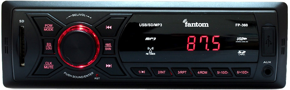 

Магнитола Fantom FP-360 FP360BLACKRED