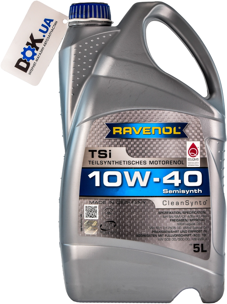 

Моторное масло Ravenol TSi 10W-40 полусинтетическое 11121105
