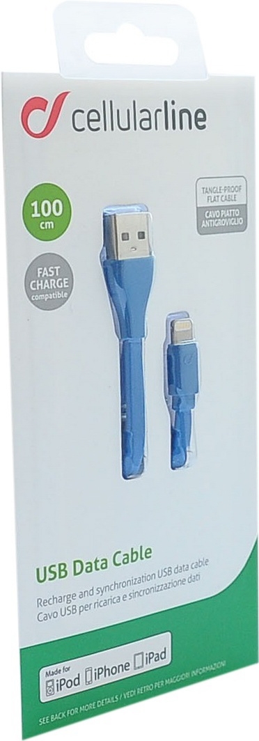 

Кабель CellularLine USBDATACFLMFIIPH5B USB - Apple Lightning 1 м