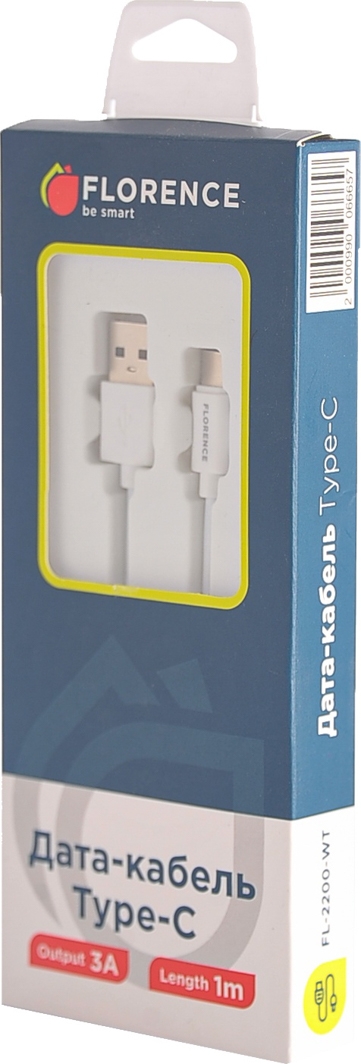

Кабель Florence FL2200WT USB - USB type-C 1 м