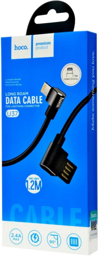 

Кабель Hoco U37 U37LIGHTNINGBLACK USB - Apple Lightning 1,2 м