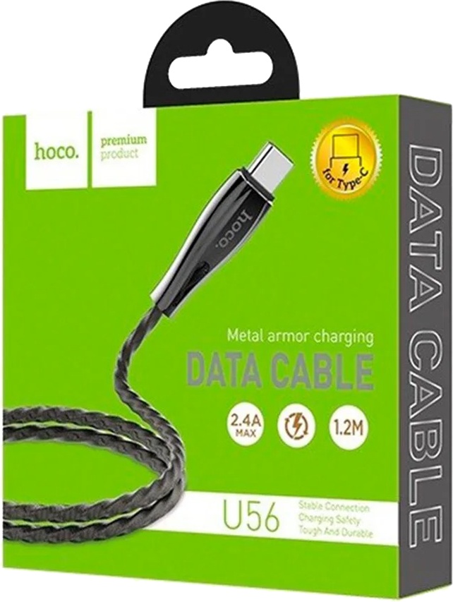 

Кабель Hoco U56 U56TYPECMETALGRAY USB - USB type-C 1,2 м