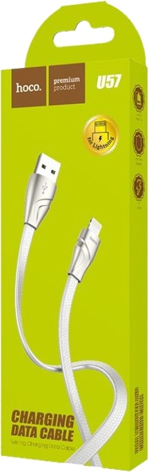 

Кабель Hoco U57 U57LIGHTNINGWHITE USB - Apple Lighting 1,2 м
