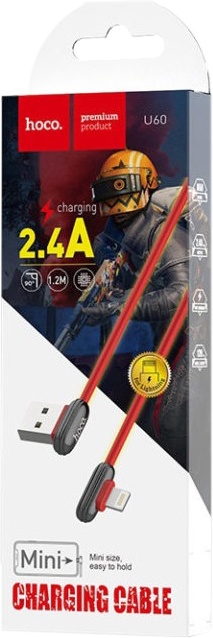 

Кабель Hoco U60LIGHTNINGRED USB - Apple Lighting 1,2 м
