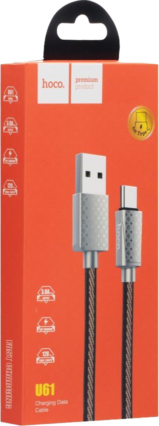 

Кабель Hoco U61TYPECLVBROWN USB - USB type-C 1,2 м