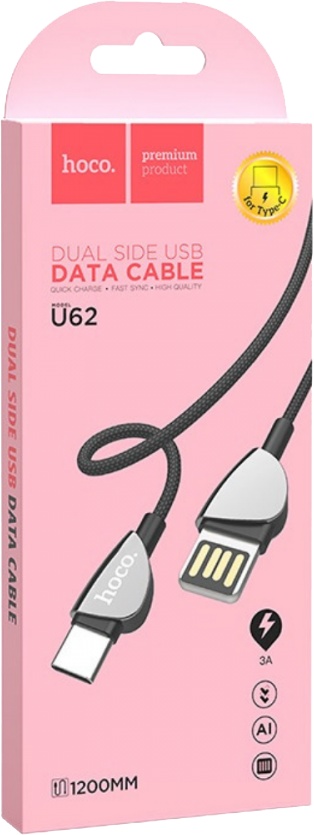 

Кабель Hoco U62TYPECBLACK USB - USB type-C 1,2 м
