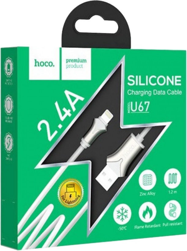 

Кабель Hoco U67LIGHTNINGWHITE USB - Apple Lighting 1,2 м