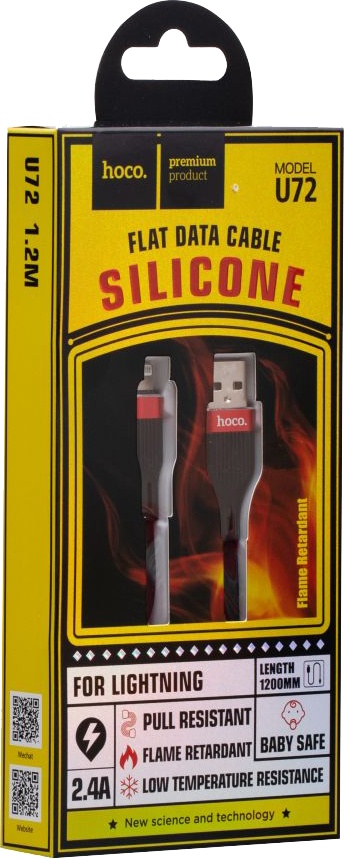 

Кабель Hoco U72 U72LIGHTNINGBLACK USB - Apple Lighting 1,2 м