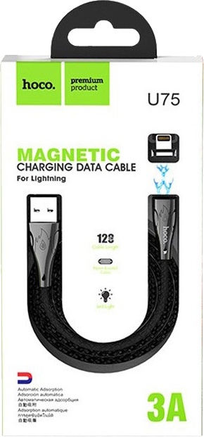 

Кабель Hoco U75 U75LIGHTNINGBLACK USB - Apple Lightning 1,2 м