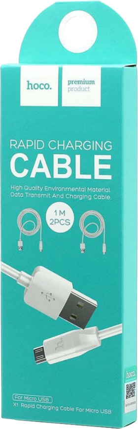 

Кабель Hoco X1 X1MICRO1M2PCSWHITE USB - Micro USB 1 м