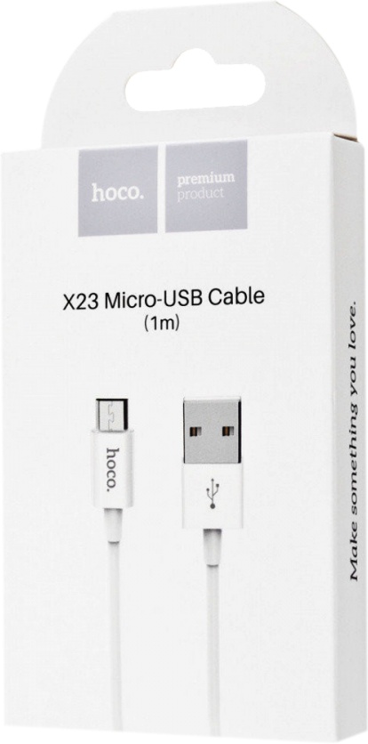 

Кабель Hoco X23 X23MICROWHITE USB - Micro USB 1 м
