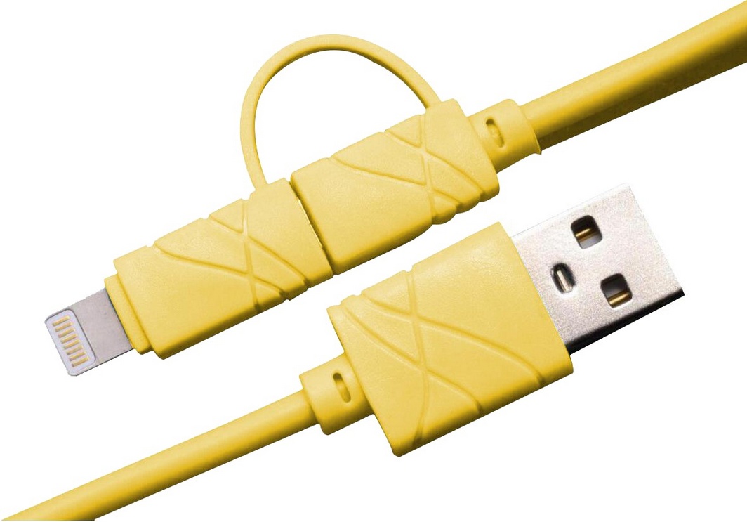 

Кабель 2 в 1 XoKo SC-210-YL USB - Apple Lighting - Micro USB 1 м