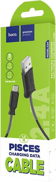 

Кабель Hoco X24 X24MICROBLACK USB - Micro USB 1 м