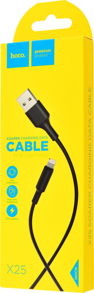 

Кабель Hoco X25 X25LIGHTNINGBLACK USB - Apple Lightning 1 м