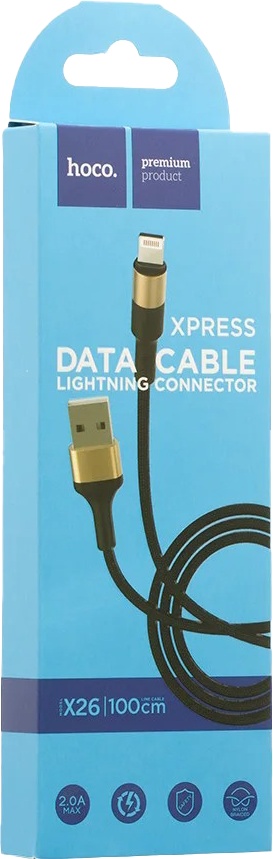 

Кабель Hoco X26 X26LIGHTNINGBLACKGOLD USB - Apple Lightning 1 м