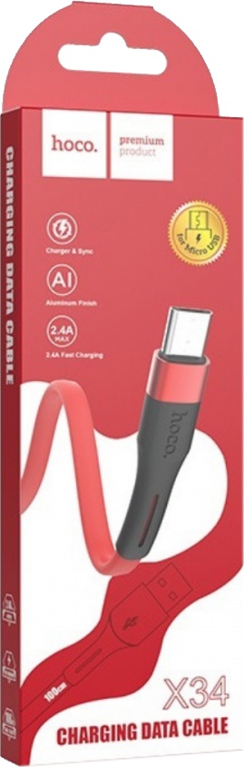 

Кабель Hoco X34MICRORED USB - Micro USB 1 м