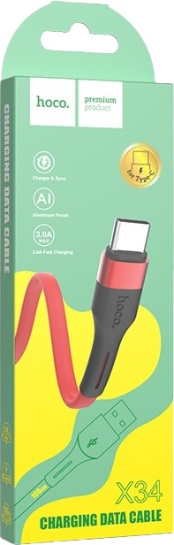 

Кабель Hoco X34TYPECRED USB - USB type-C 1 м