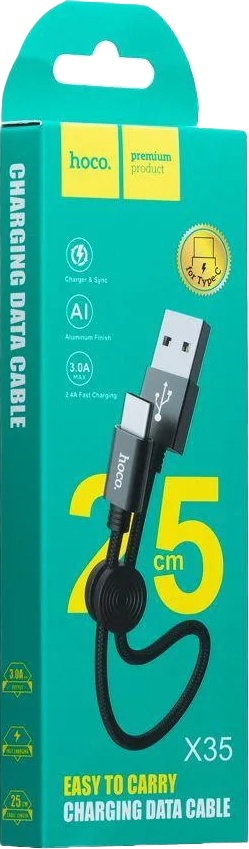 

Кабель Hoco X35TYPECL025MBLACK Mini USB - USB type-C 0,25 м