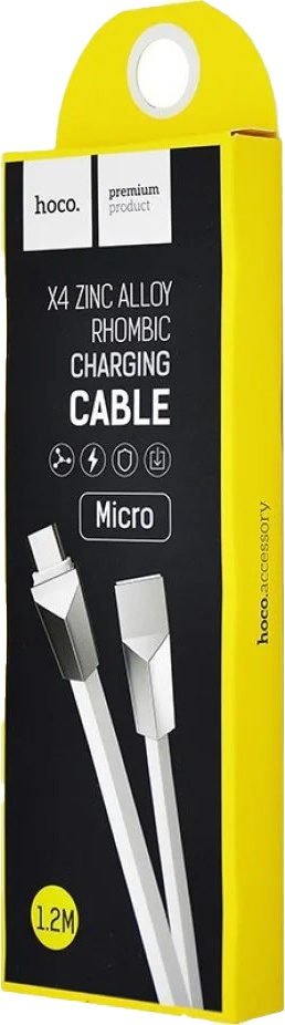 

Кабель Hoco X4 X4MICROWHITE USB - Micro USB 1,2 м