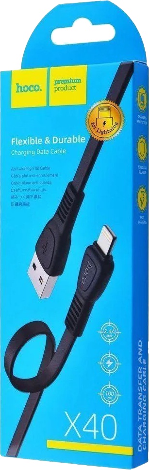 

Кабель Hoco X40LIGHTNINGBLACK USB - Apple Lighting 1 м