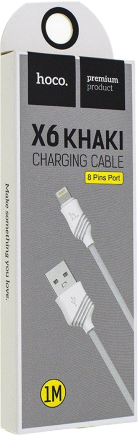 

Кабель Hoco X6 X6LIGHTNINGWHITE USB - Apple Lightning 1 м