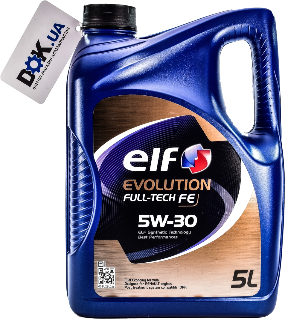 

Моторное масло Elf Evolution Full-Tech FE 5W-30 синтетическое 194908