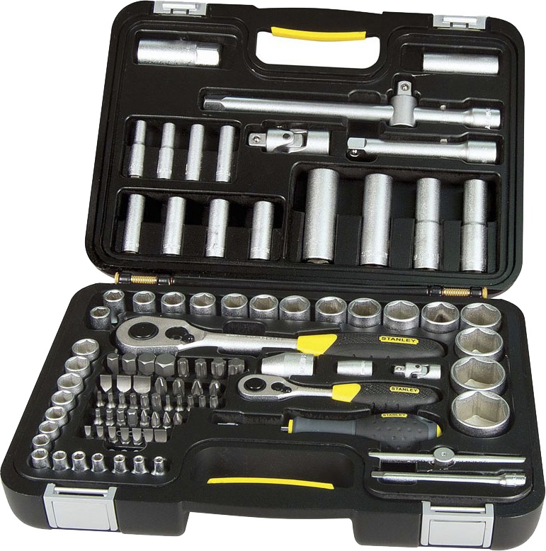 

Набор торцевых головок и комплектующих Stanley MaxiDrive 1-94-668 44 шт. 1/2", 1/4"